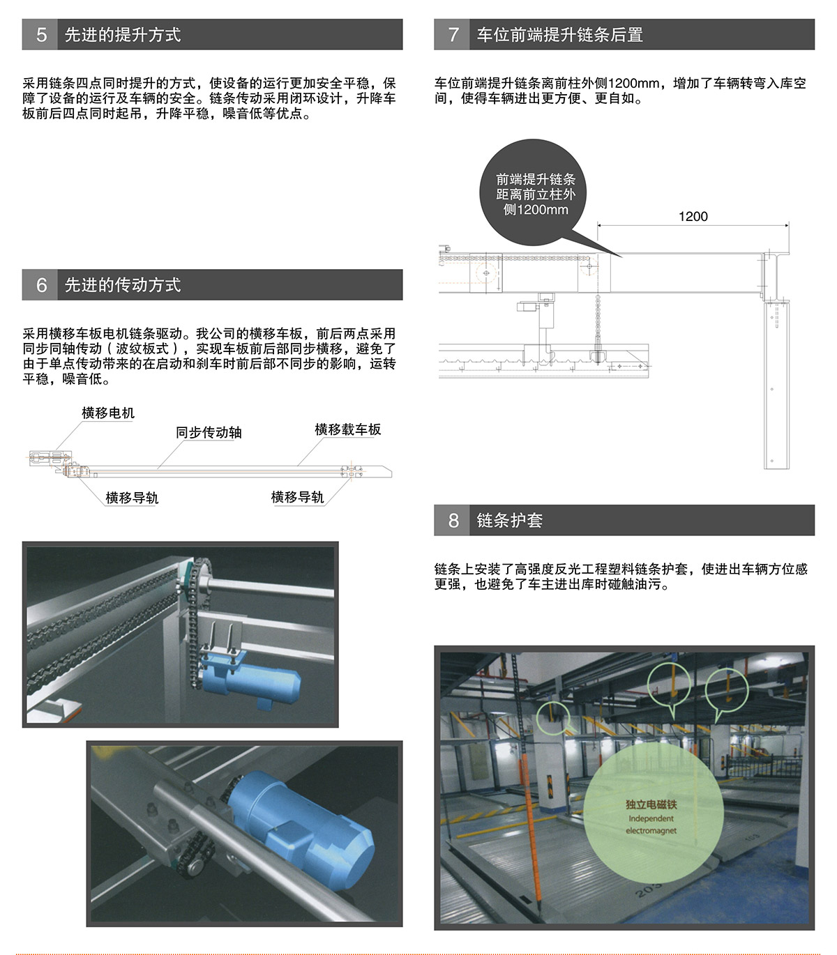 PSH4D1负一正三地坑四层升降横移类机械式立体停车设备提升方式链条保护.jpg